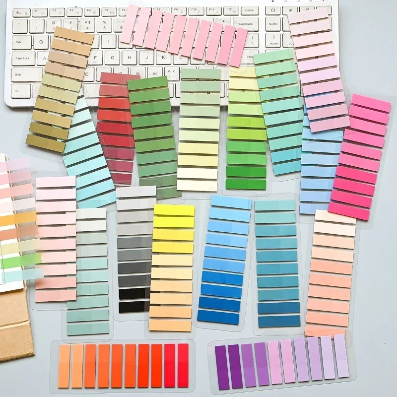 200 Sheets/Book Index Tabs Self Adhesive Page Markers Transparent Waterproof Sticky Notes Office Planner Stickers