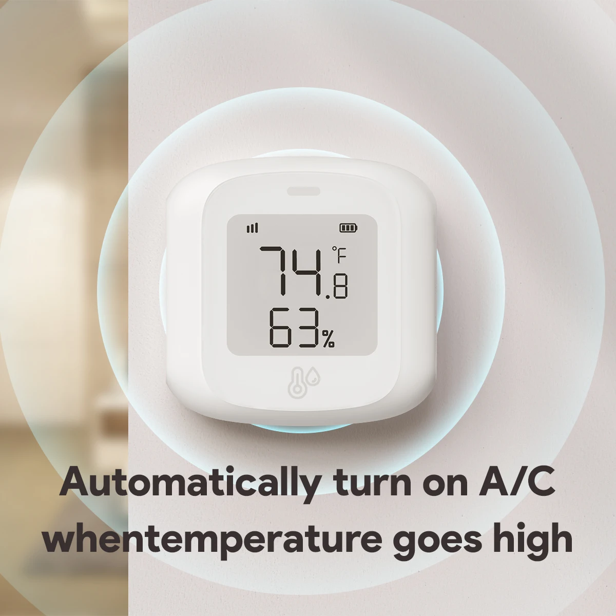 Tuya ZigBee / WIFI Temperature And Humidity Sensor LED Screen Smart Home Linkage Thermo-hygrome Google Home Alexa Voice Control - Image 2