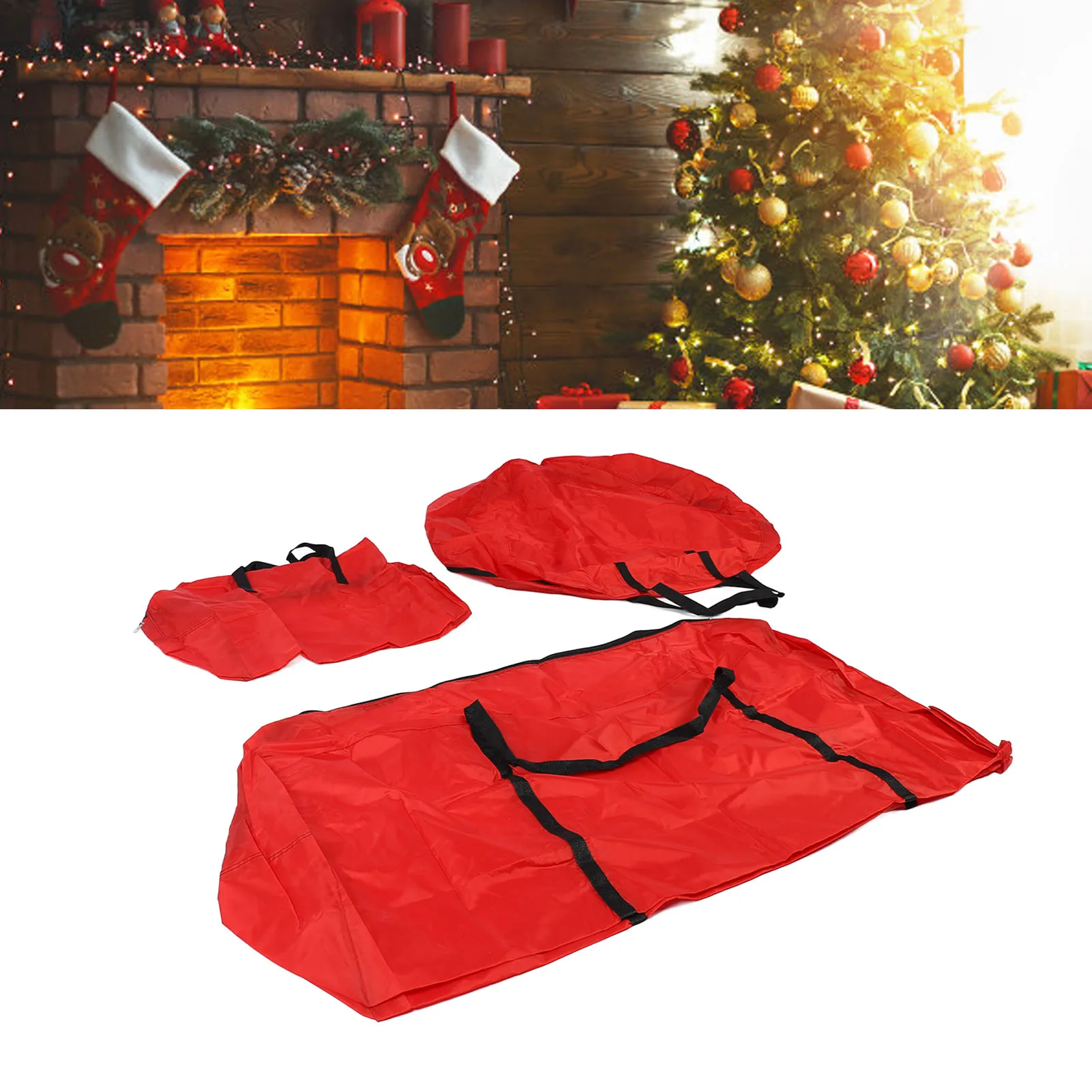 

ZK40 Artificial Tree Storage Bag Set Large Capacity Water Proof Oxford Cloth Xmas Tree Storage Bags