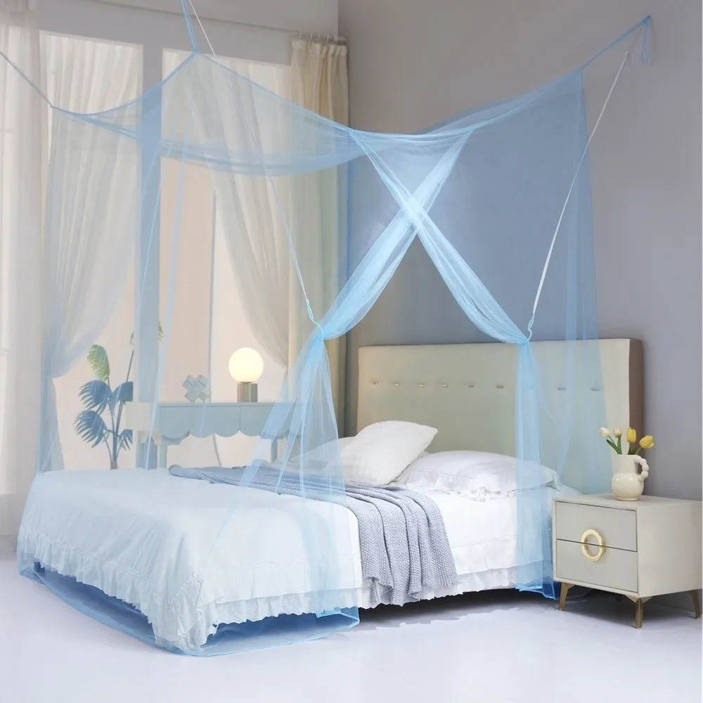 Decorative Four Corner Mosquito Net Thickened Outdoor Camping Bed Netting Encryption Mesh Insect Prevention Net Outdoor Camping
