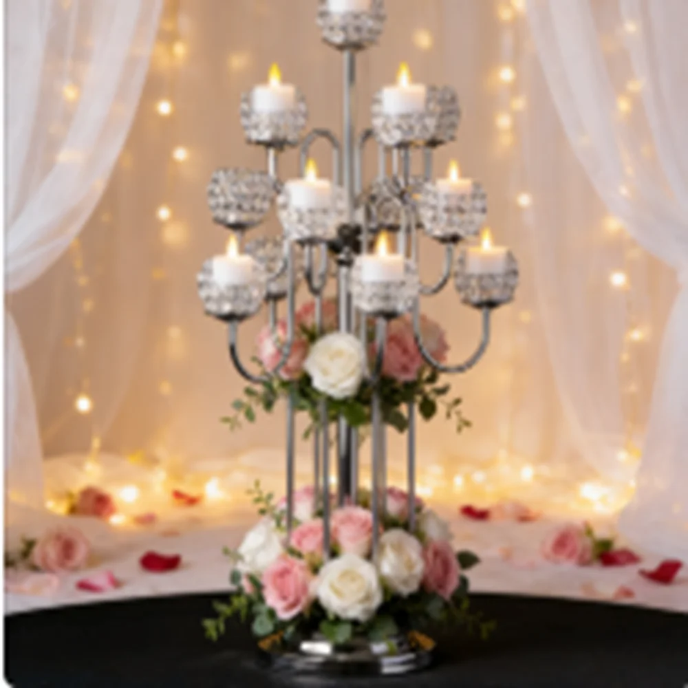 

Свадебный декор, роскошный хрустальный канделябр, свадебный стол с подставкой для цветов, акриловый подсвечник, подставка для свадебной прогулки 2024