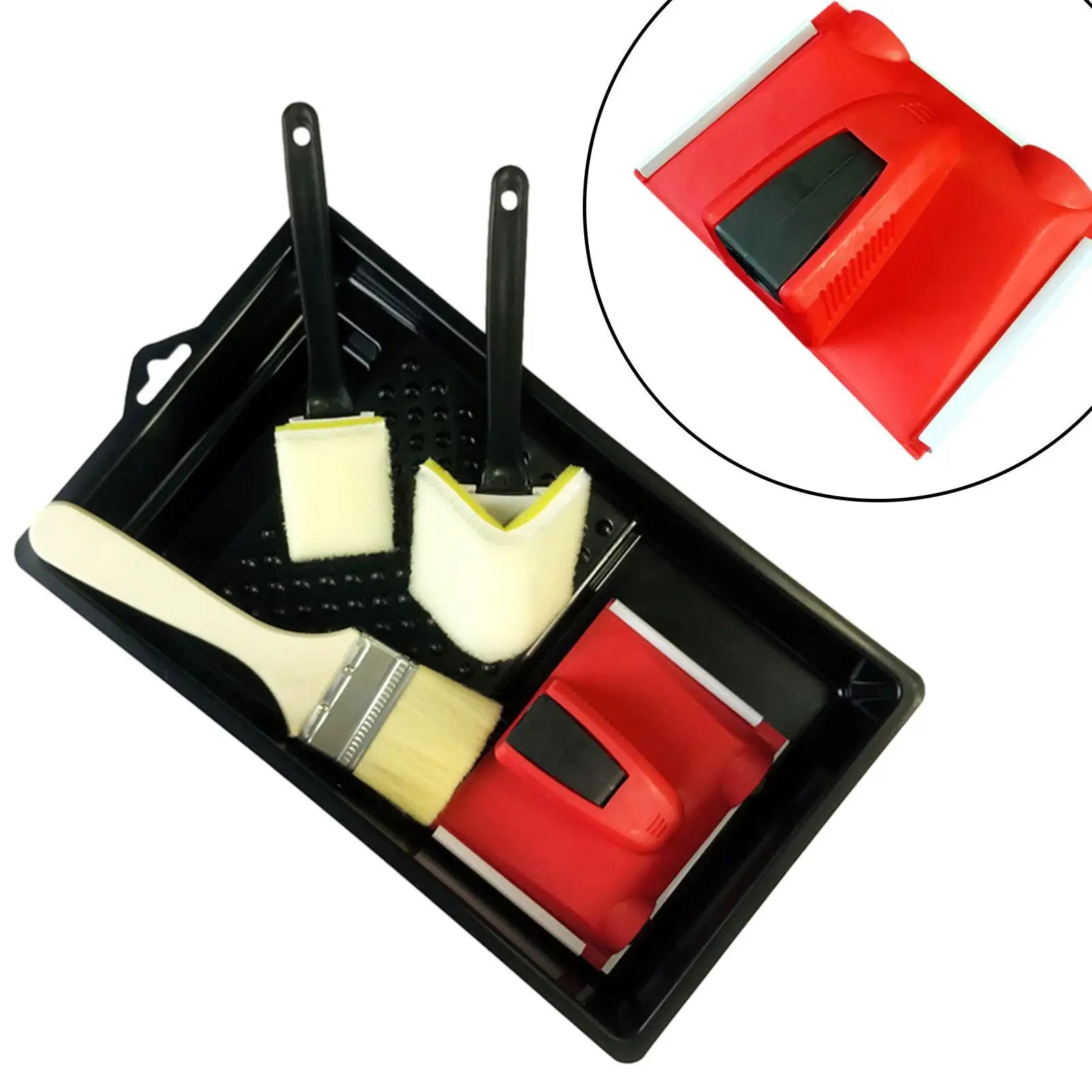 Paint Edger with Trim and Touch up Pad Quick and Easy Paint Tray Painting Wall Edges Pad Paint Brushes Corner Painter