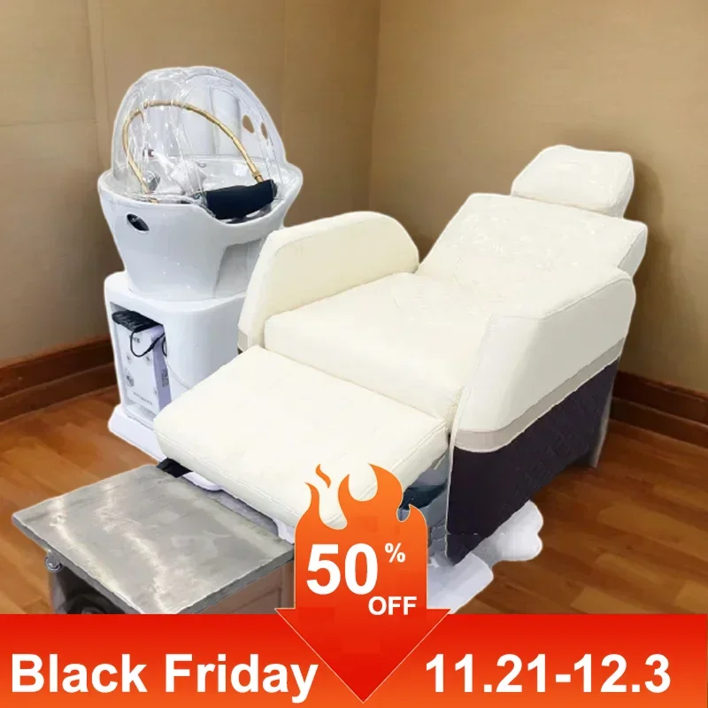 

Barber Chair Massage Shampoo Hair Salon Washing Spa Pedicure Saloon Chairs Wash Circulation Basin Lavabo Hairdressing Stuhl Bed