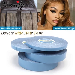 36Yards Hair System Tape Double Side 0.8Cm Blue Lace Front Wig Tape For Toupee Sweatproof Ultra Hold Wig Tape 2.54Cm