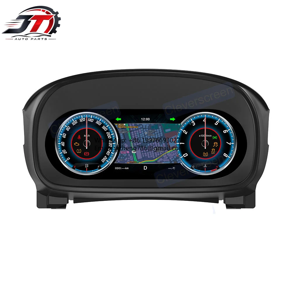 JT 12.3 Inch Digital Gauge Cluster For Chevrolet For Malibu For 8th Generation 2009-2014 T5 Linux OS Support Carplay