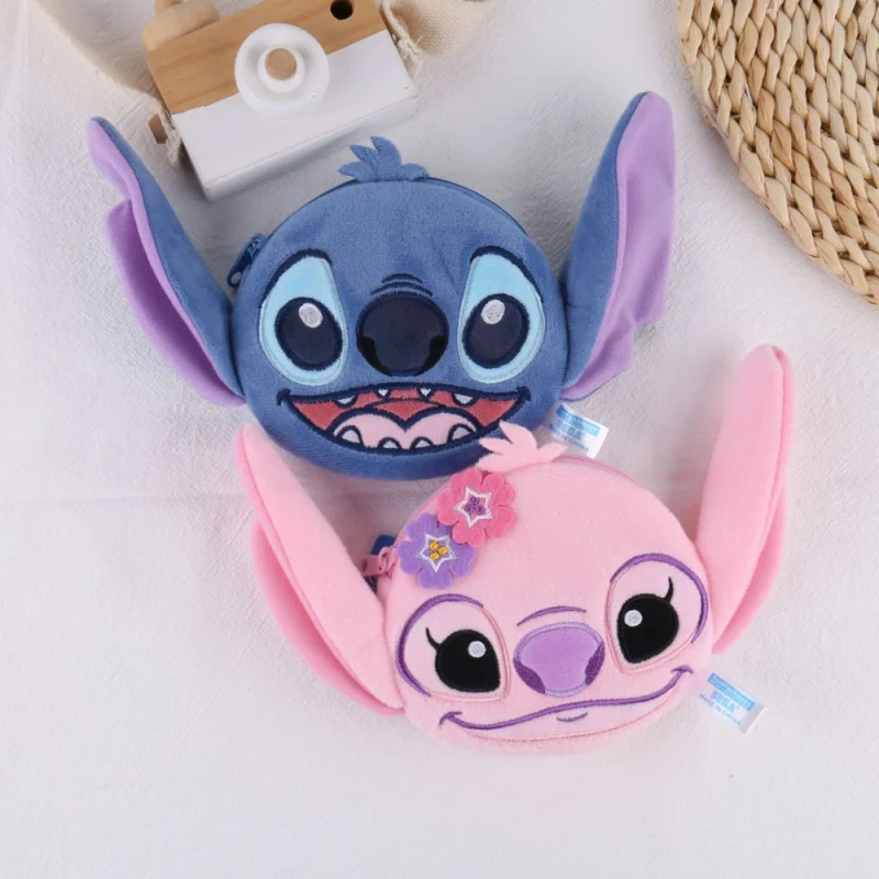 12CM Lilo y Stitch muñeco de peluche juguetes pequeño colgante lindo llavero de felpa bolsa colgantes monedero regalos de cumpleaños de Navidad para niños