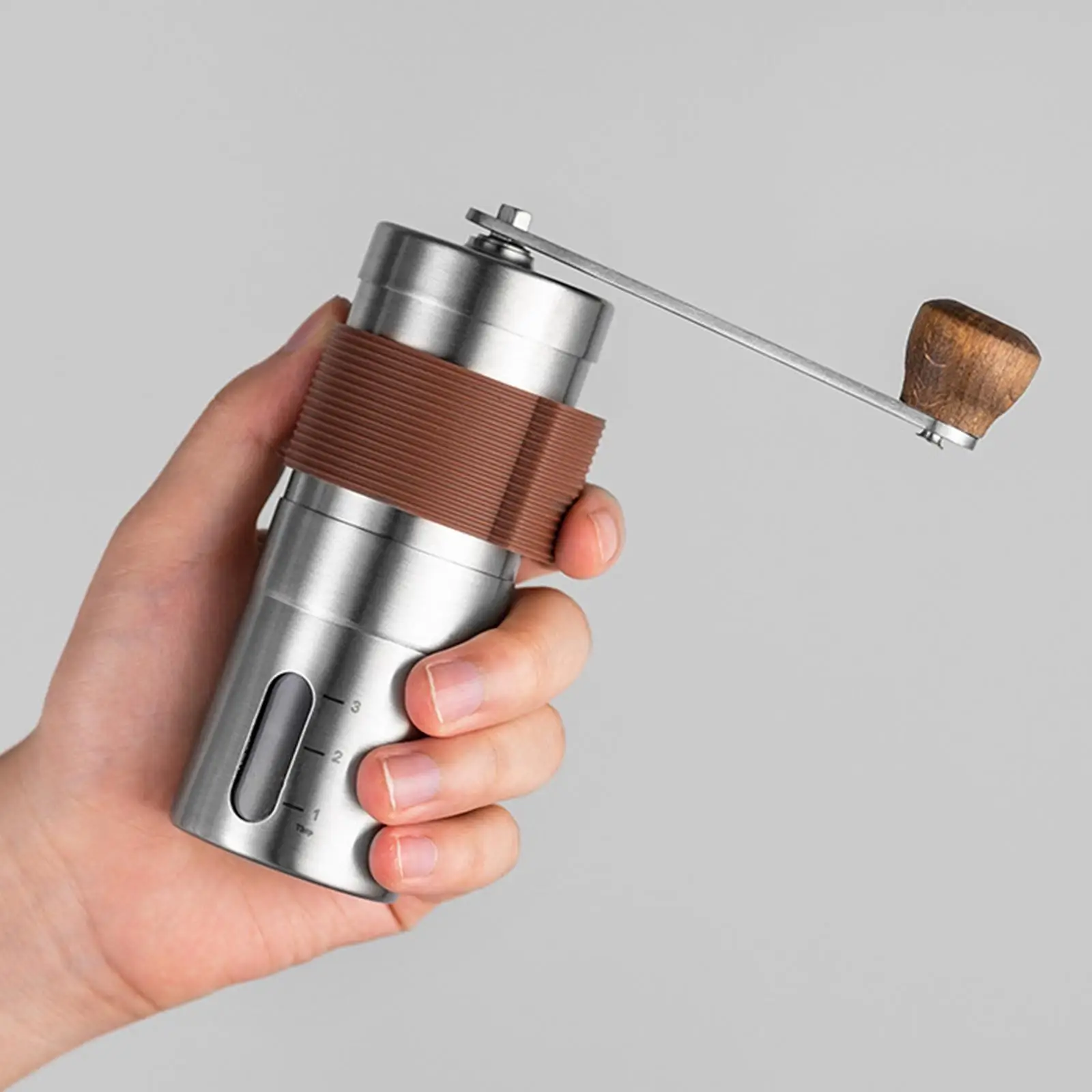 Stainless Steel Manual Coffee Grinder Handheld Coffee Bean Mill for Precision Brewing, 30g Capacity