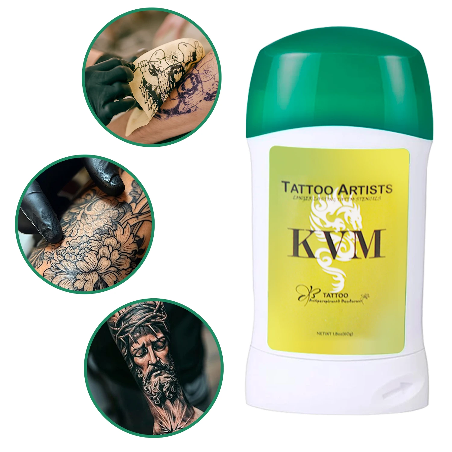 1pc Professional Tattoo Transfer Soap 60g Rotatable Ointment for Tattoo Tranfer Paper Stencil Transfer Cream Gel Tattoo Supplies