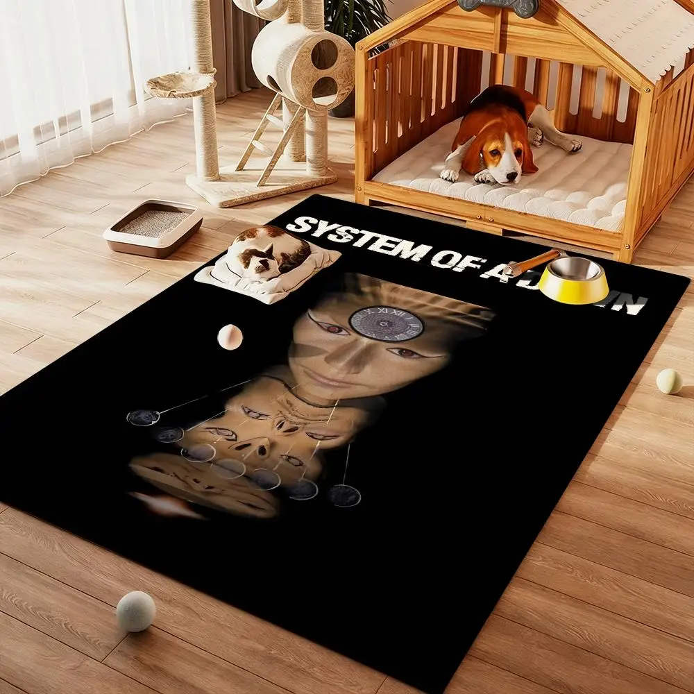 

S-System of a DownS cool Rock Floor Mat Diatom Bath Mat Absorbent Quick Dry Non-Slip TPR Backing Soft Plush Draining Rugs