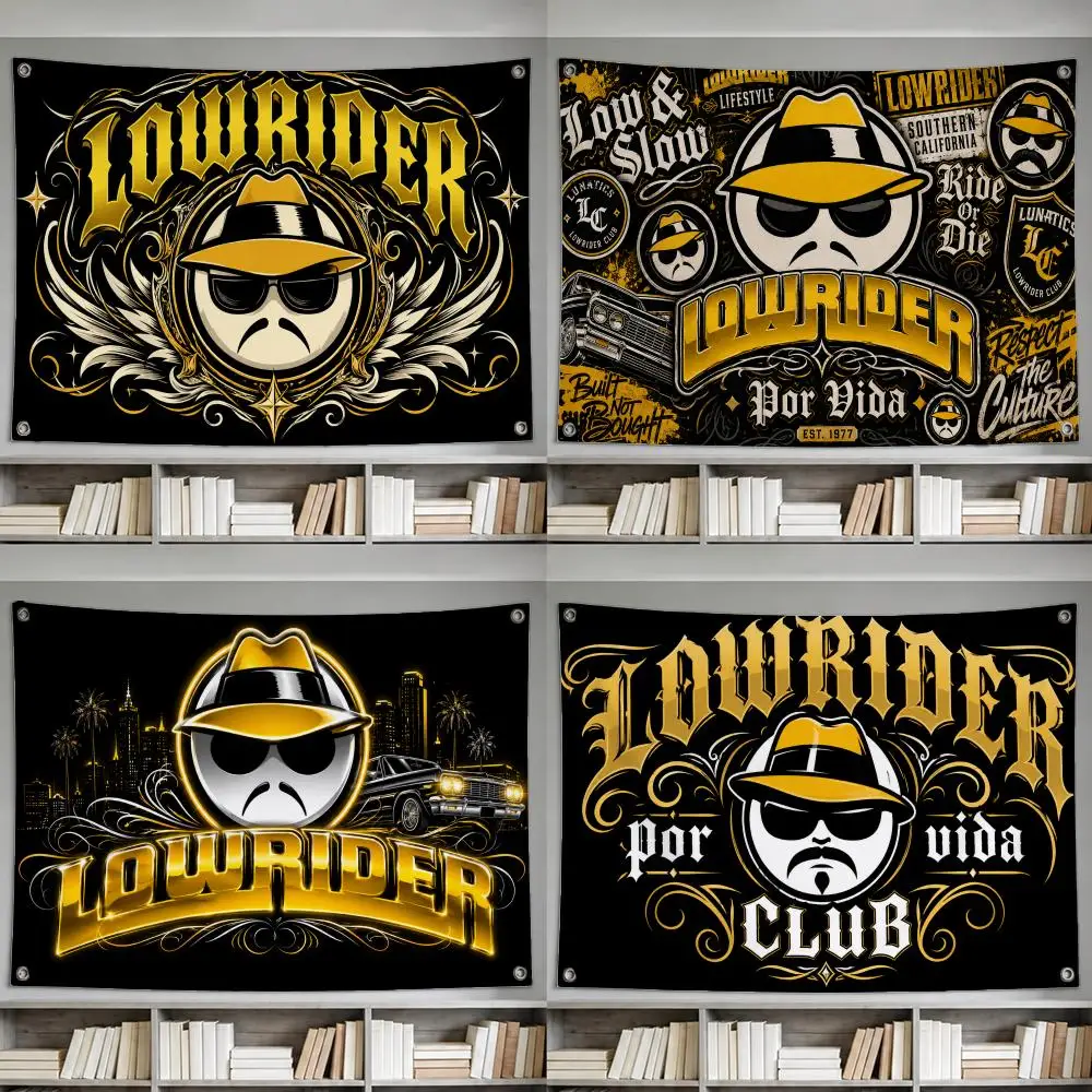 Pattern Lowrider Flags decor flag banner,wall hanging flag,indoor outdoor wall decor,yard garden porch patio