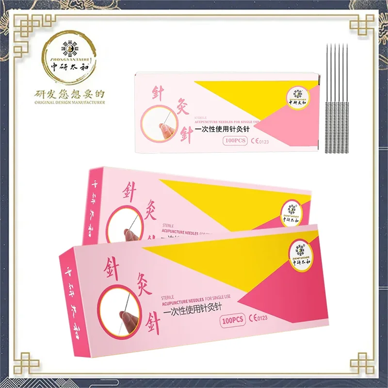 

Одноразовые стерильные иглы для акупунктуры в упаковке, 100 шт./1 коробка, традиционное китайское акупунктурное лечение, массаж, красота
