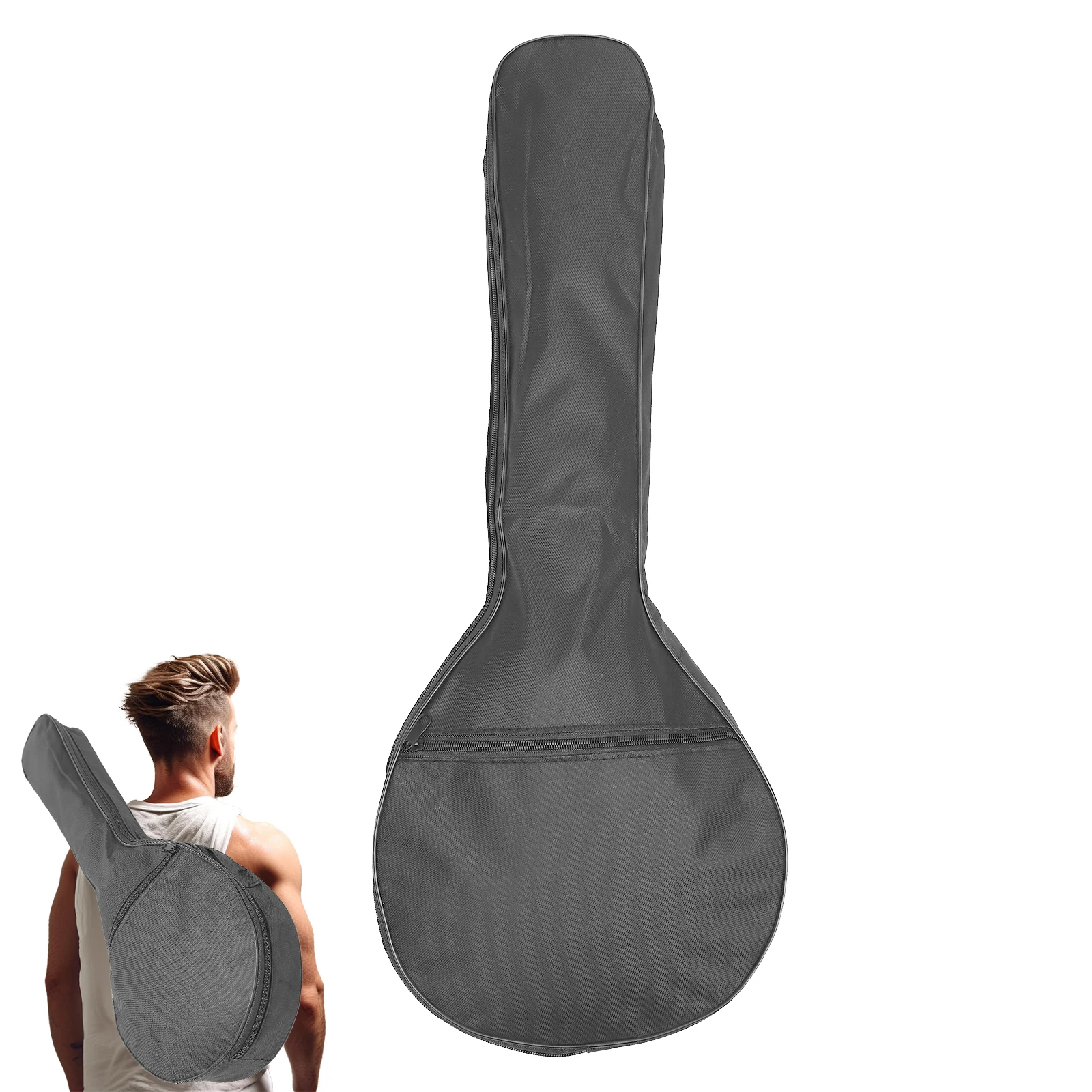 

1pc Mandolin Bag Shoulder Backpack Storage Pouch Waterproof Lightweight Durable Gig Case Carry Container Instrument Accessory