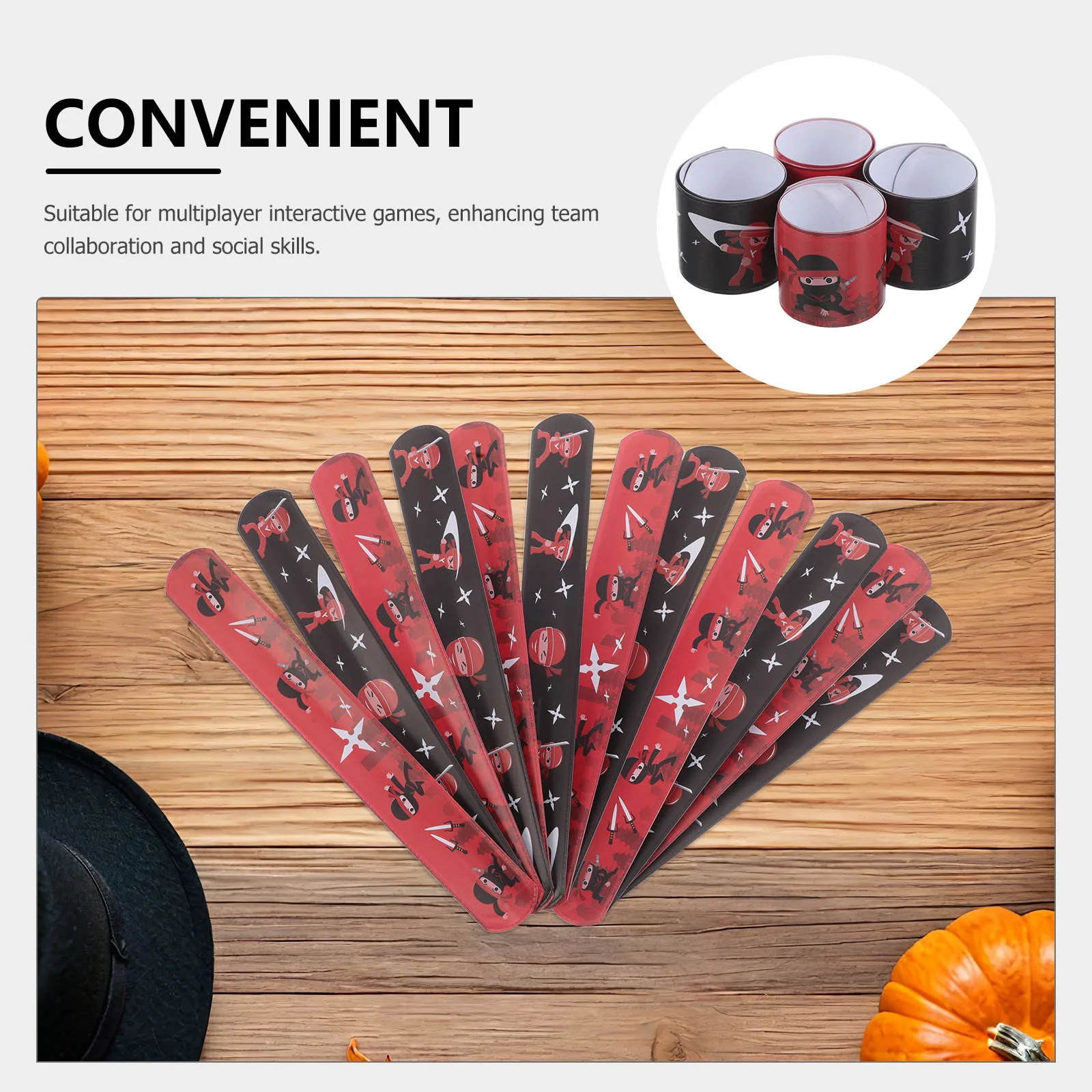 36 Stuks Halloween Slap Armbanden Zachte Polsbandjes Karate Party Gunsten Kids Goodie Bag Vulstoffen Vakantie Snap Bands Bulk