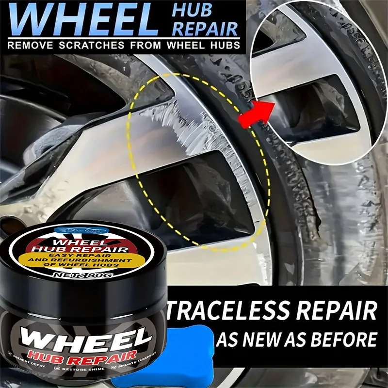 Polishing paste wheel hub repair kit - car maintenance, car maintenance kit | stylish appearance | durable ABS material
