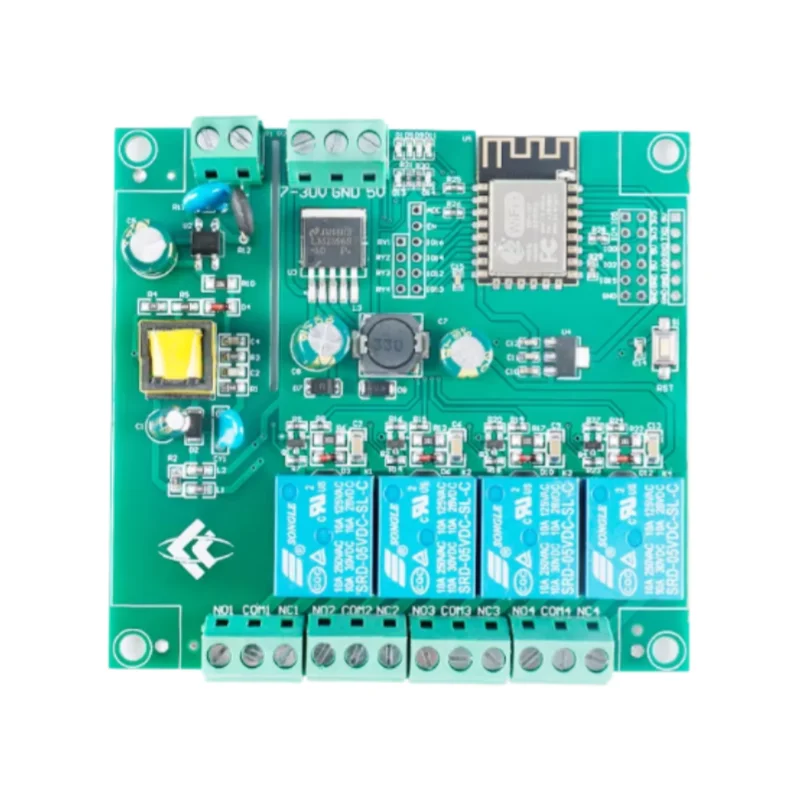 1pcs ESP8266 WIFI Four-Channel Relay Module ESP-12F Development Board Secondary Development AC/DC Power Supply