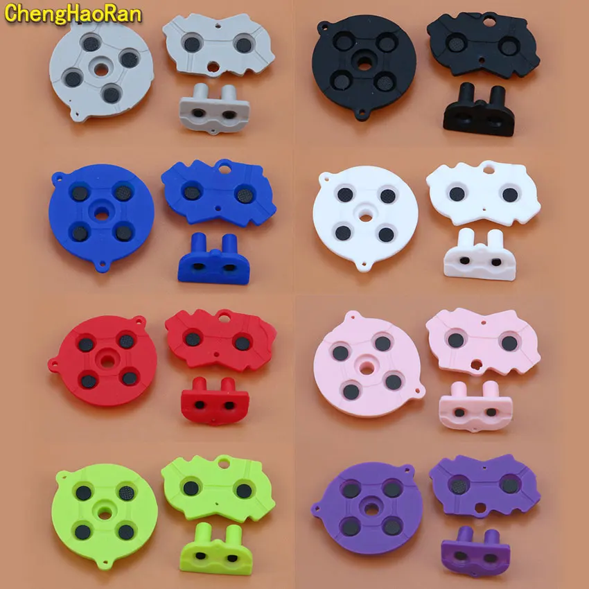

ChengHaoRan For Game Boy Advance GBA Game Console Shell Housing Silicon A-B D-Pad Start Select Keypad Rubber Conductive Button