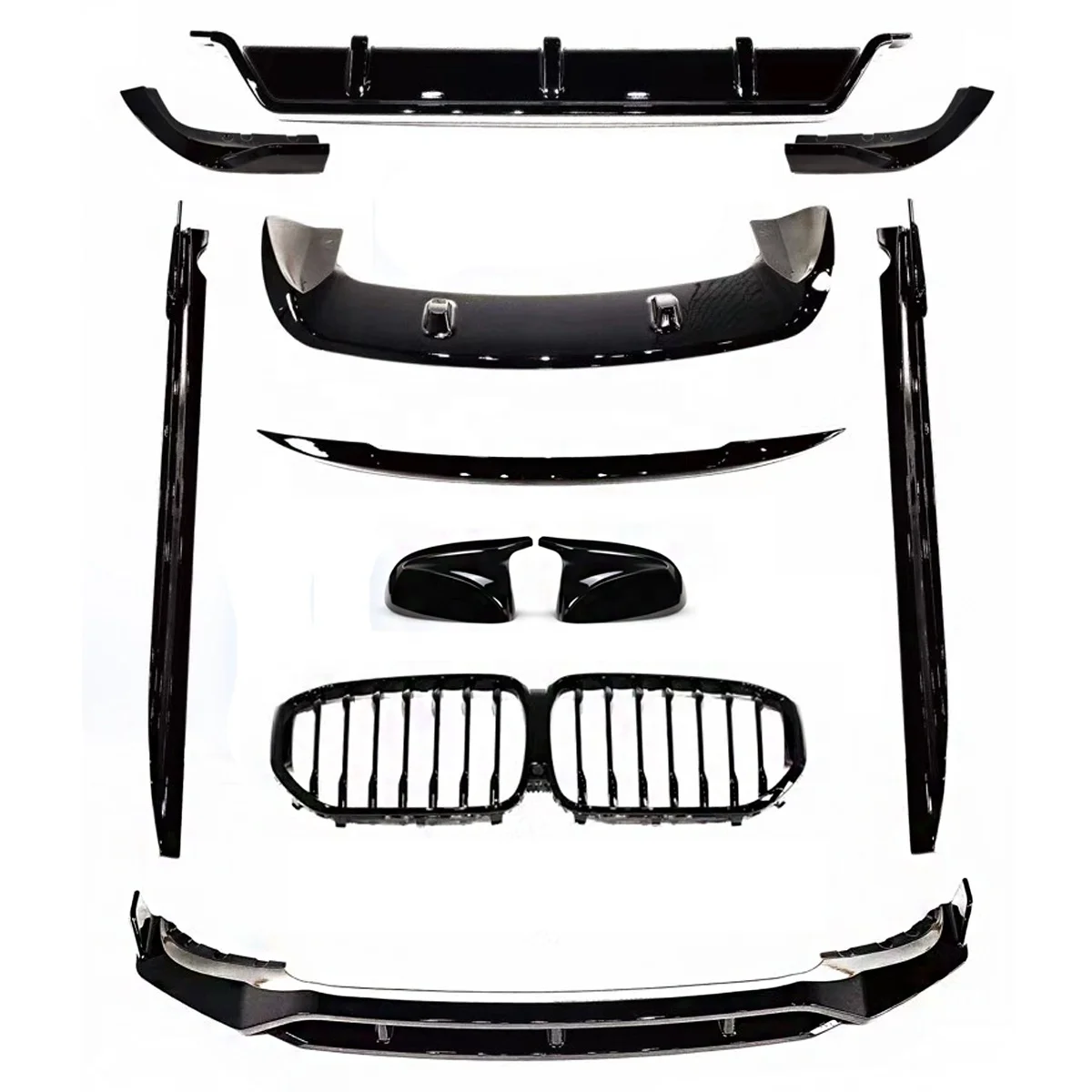 

X5 G05 Aerodynamic Parts ABS Material Front Lip Rear Diffuser Rear Spoiler Side Skirt for X5 G05 2019-2022 Year X5