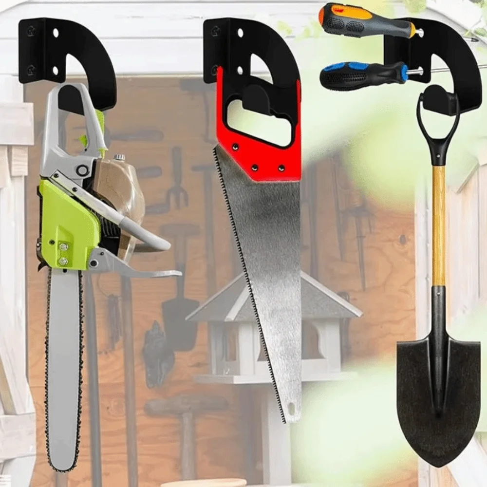 

Metal Chain Saw Hanger Heavy Duty Multi-function Chain Saw Storage Organizer Hooks Bracket Chain Saw Wall Mount Workshop