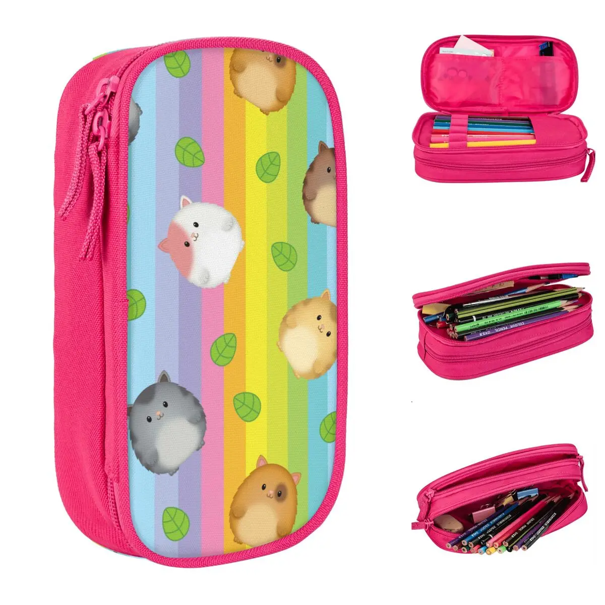 Gabby Dollhouse Pencil Case Pencilcases Pen Holder for Student Big Capacity Pencil Bags School Supplies Zipper Accessories