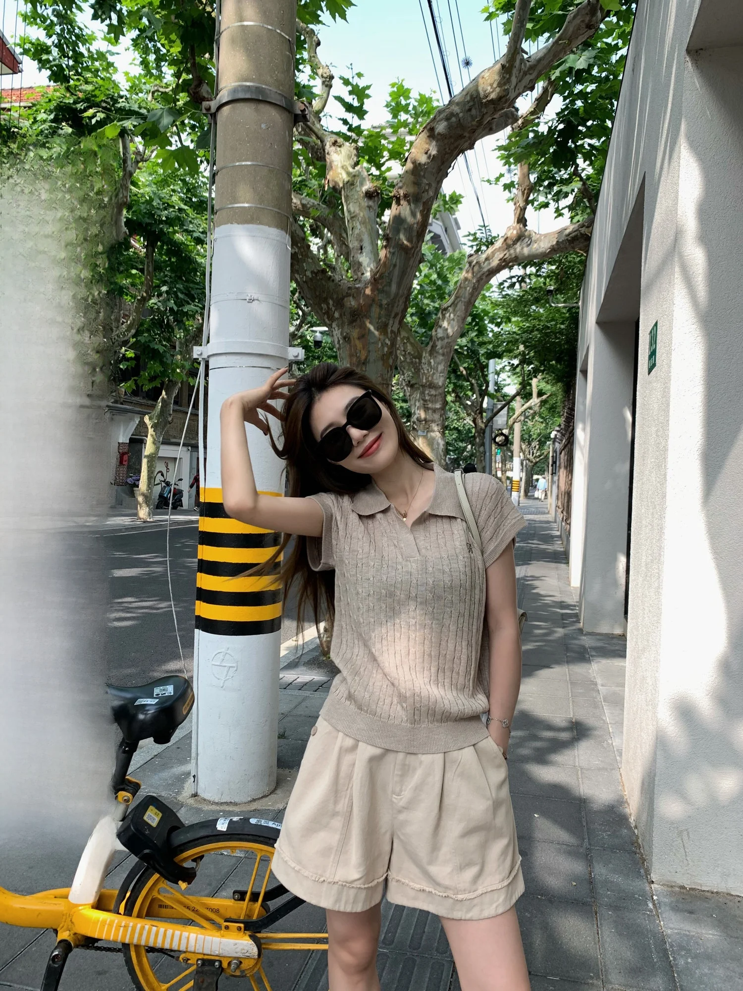 

Вязаный свитер Knowl Rl Knit Series с вышивкой от бренда Xiao Jun Jun, корейский стиль, свободный крой, вязаный топ