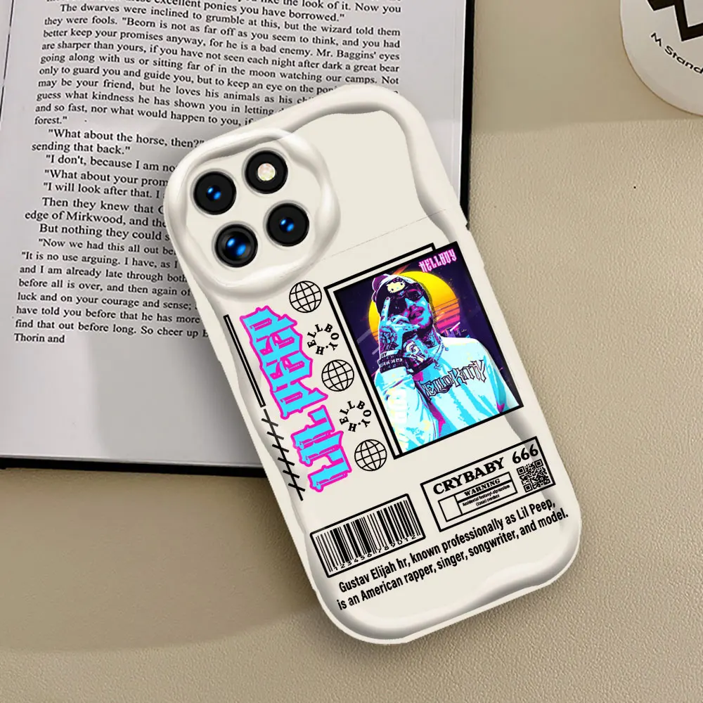 Lil Peep Rapper Phone Case For Xiaomi Mi 14 12 11 Poco X6 X5 X4 X3 M6 M4 M3 F4 F3 Pro GT Nfc Lite C61 C31 5G 3D Wave Cover Funda