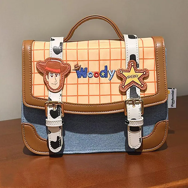 

Сумка-портфель Disney Toy Story Woody в ковбойском стиле, сумка-мессенджер, подарок для детей, Kawaii