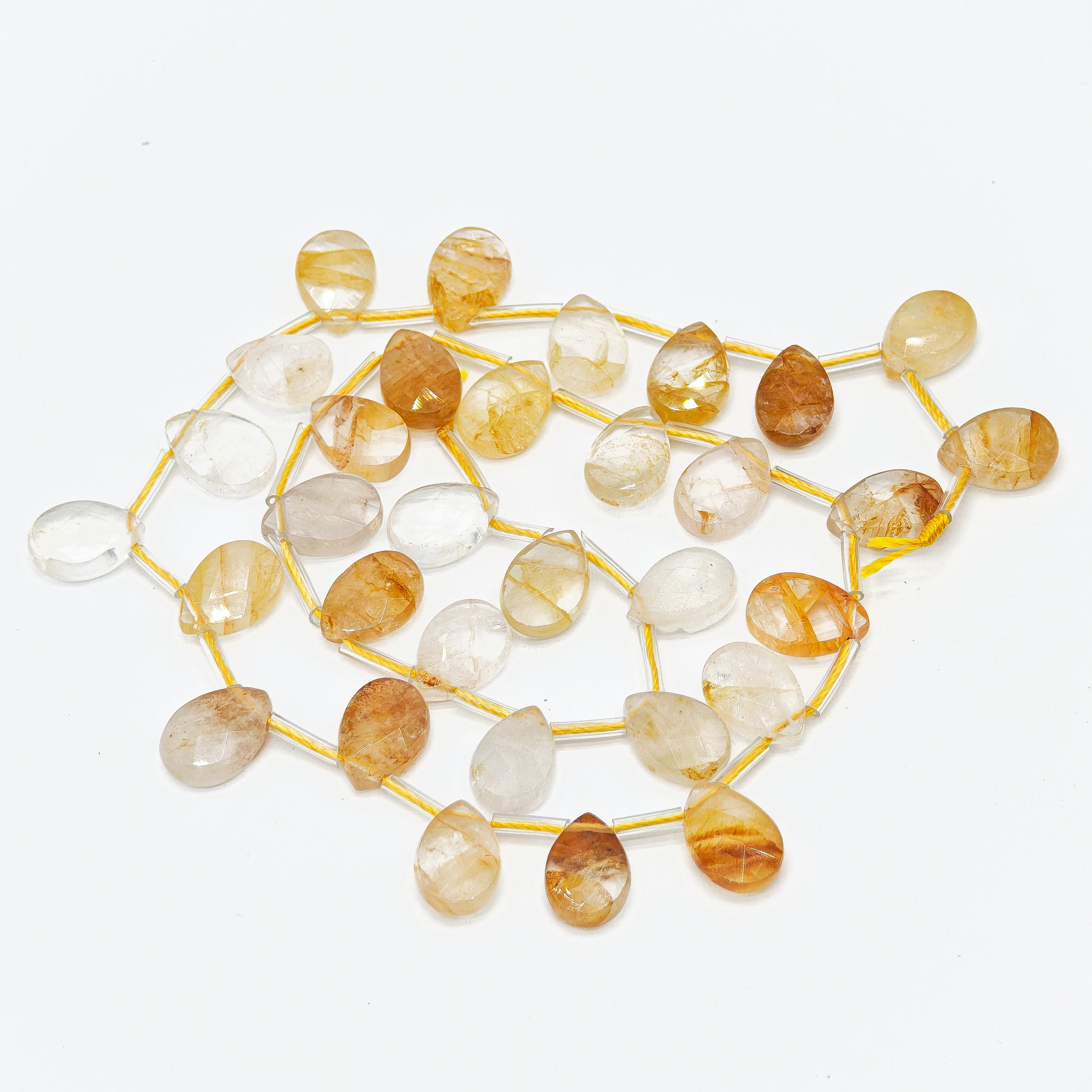 8x12mm Faceted Teardrop Natural Lapis Labradorite Citrine Rose Quartz Amethyst DIY for Necklace Earrings Pendants Accessories