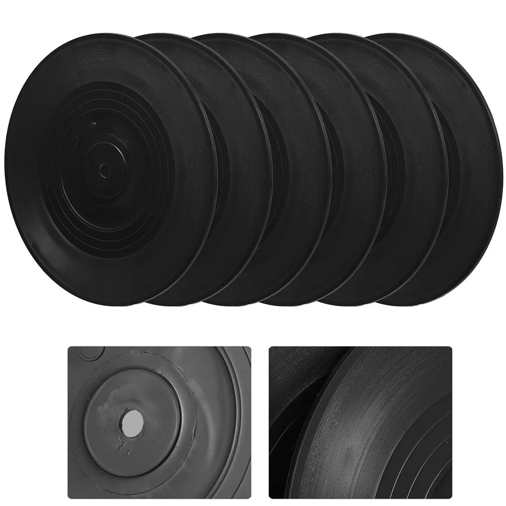 

Набор из 12 виниловых пластинок для декора стен: ретро-винтажные пластиковые пластинки-украшения для бара, кафе, дома, комнаты, художественный декор