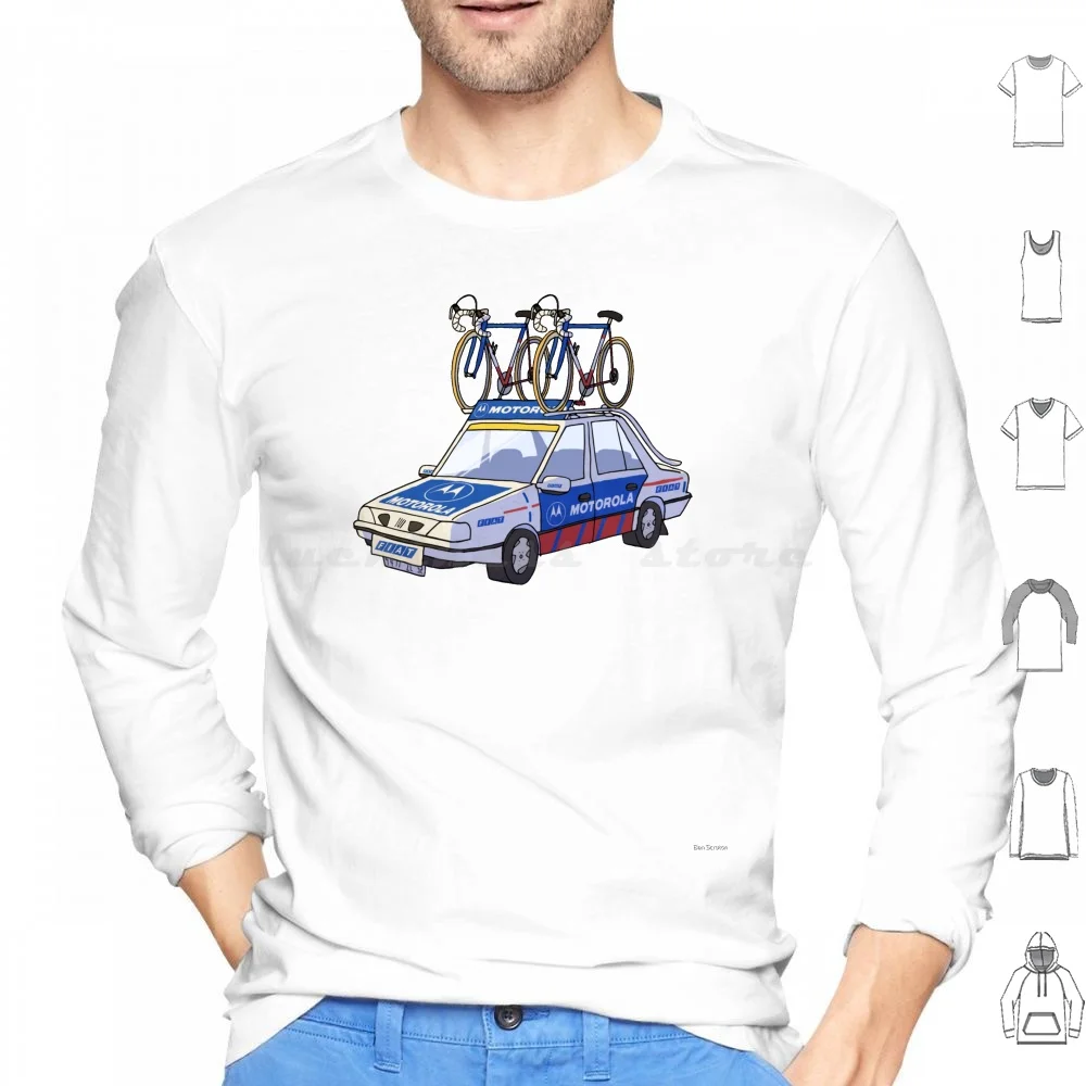 Motorola Cycling Team Car Hoodie cotton Long Sleeve Cycling Motorola Team Car Cycling Team Retro Classic Car Car