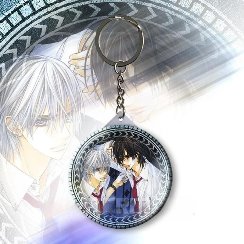 Vampire Knight Kaname Kuran Schlüsselanhänger mit hochwertigem Anime-Cartoon-Druck, perfekt für Schülerrucksäcke oder zum Aufhängen im Auto. – Detail 6