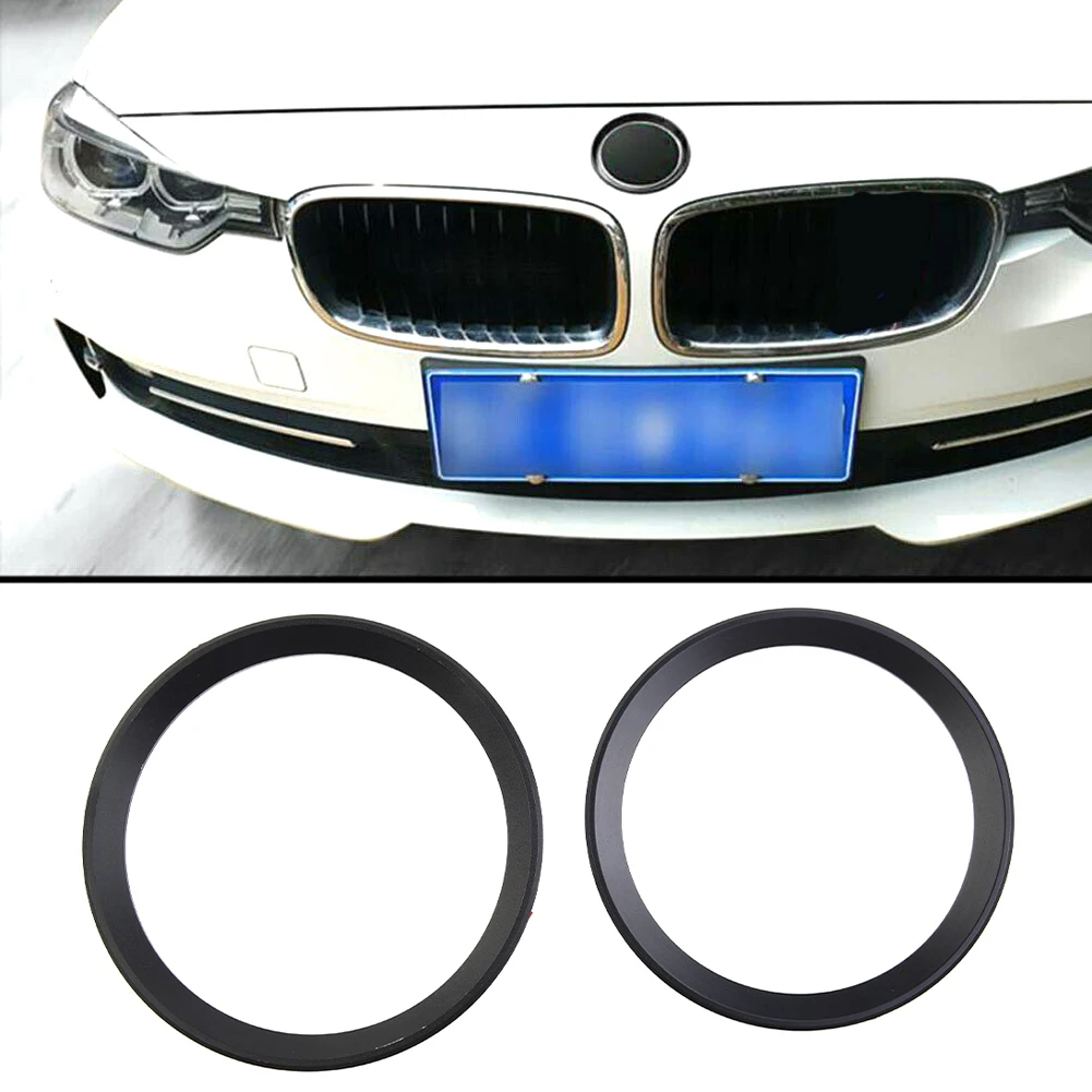 شعار أسود محيطي حلقة السيارة E36 E46 E90 E92 شعار F30 F31 لسيارات BMW 3 4 سلسلة الجبهة الخلفية المعدنية العملية