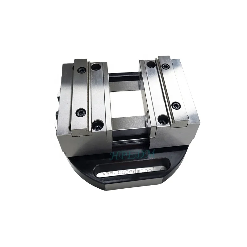 High Precision 90mm Width Self Centering Vise With Base Plate For 4 Axis 5 Axis CNC Machining HE-R06911