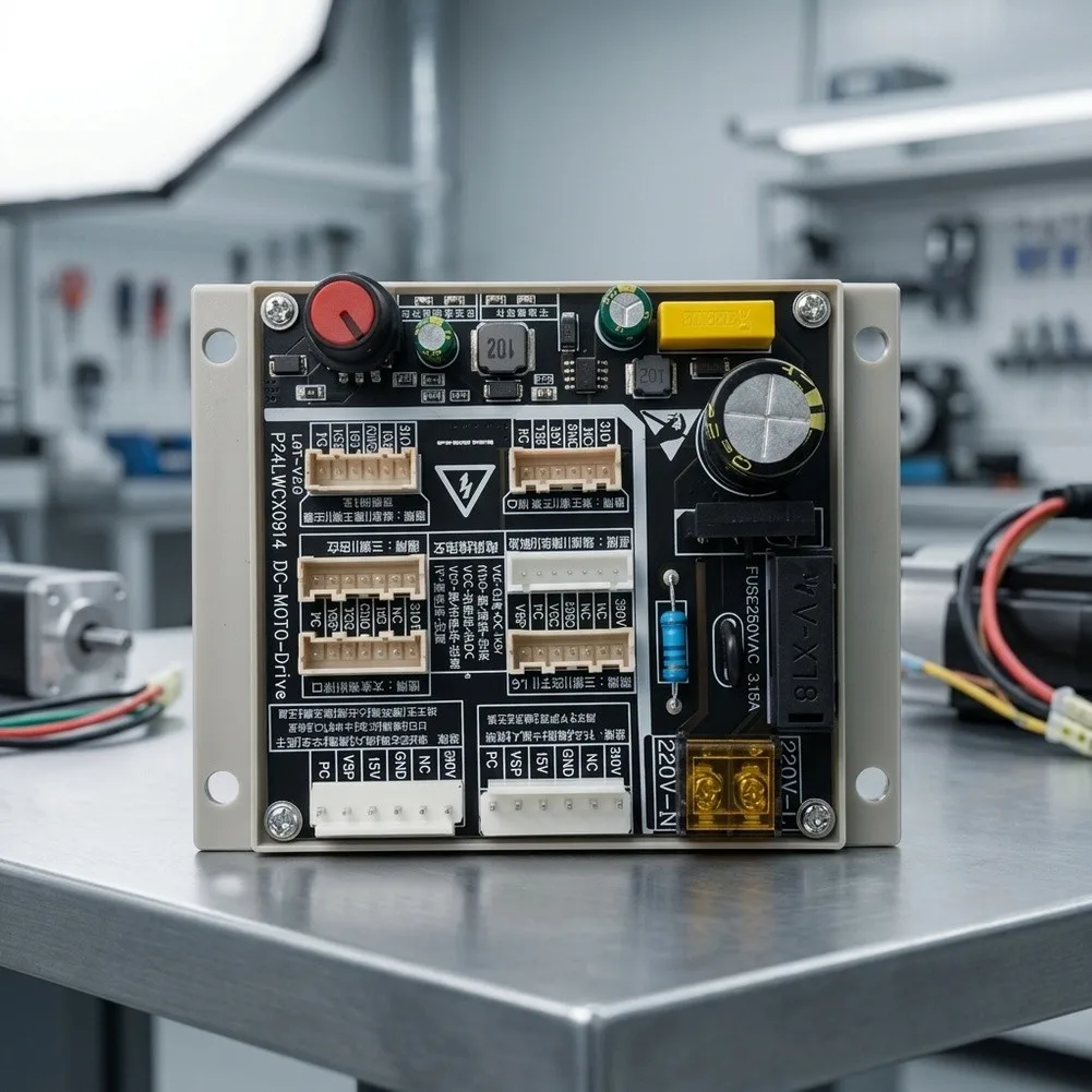 Five Wire Brushless Motor Detector Board Featuring 450V 68uF Capacitor and Surge Protection for Industrial Use