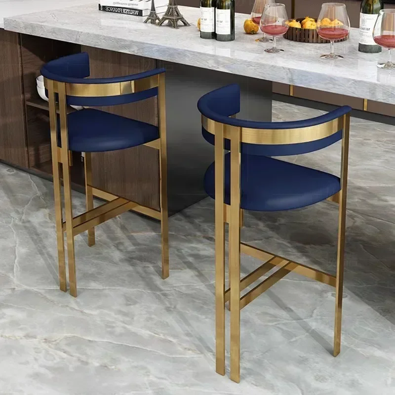 Island Kitchen Counter Bar Stools High Ergonomic Manicure Gold Legs Ergonomic Bar Stools Garden Dresser Taburete Alto Tall Stool