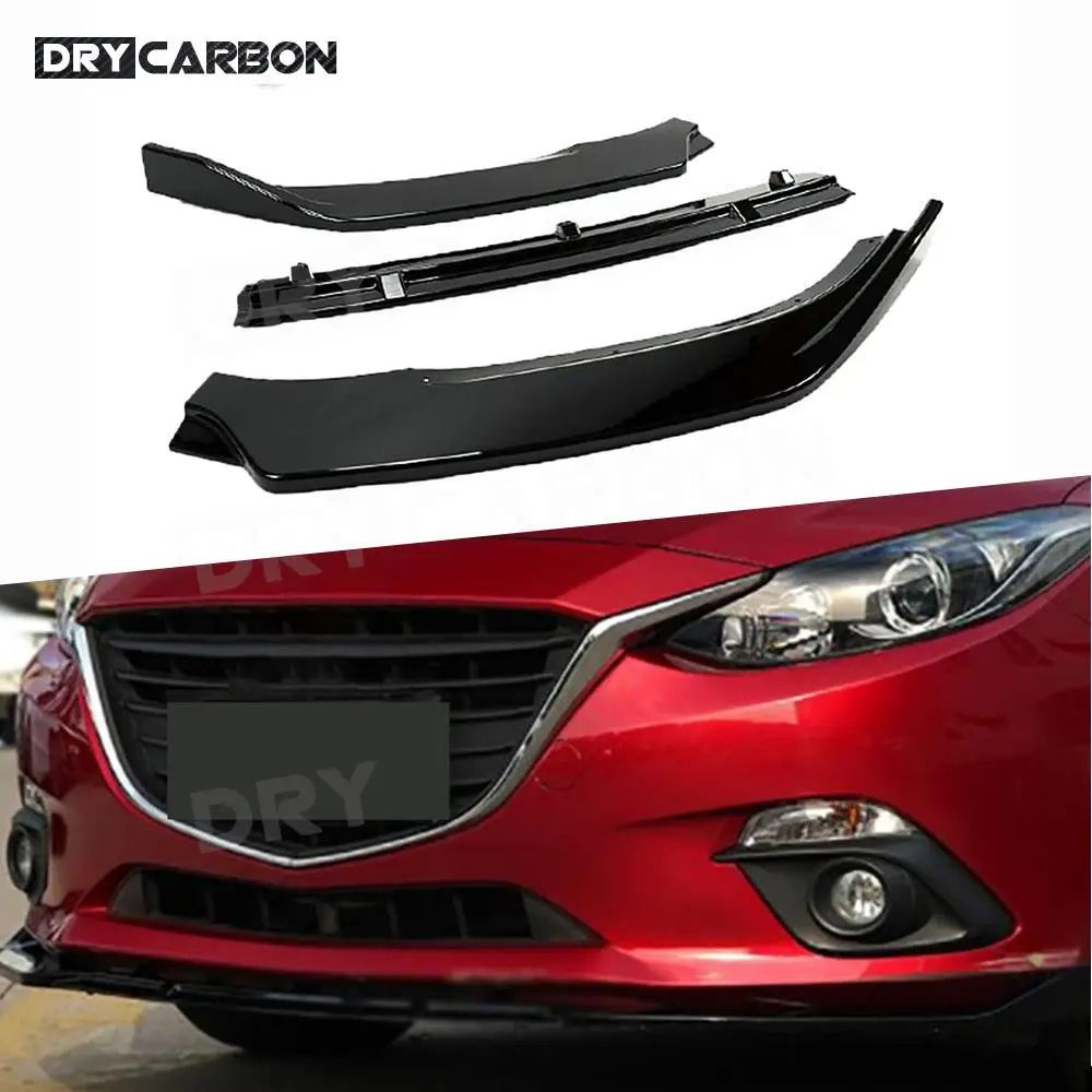 

Передний бампер, отделка губ, Стайлинг, защита для подбородка, фартуки, спойлер, комплект кузова, диффузор, аксессуары для MAZDA 3 Axela 2014-2019, ABS