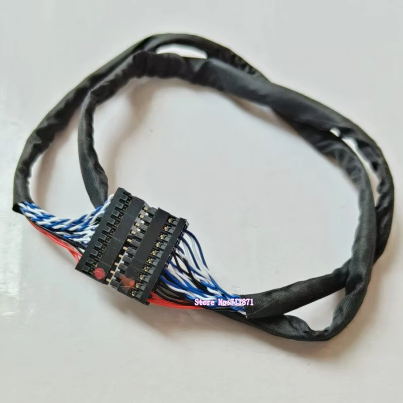 2.0 Pitch 20 Pin LVDS Screen Cable Extension Cord Cable 50 25 cm 2*10 20P 20Pin LVDS Extend Line wire 20Pin Male Female Lengthen