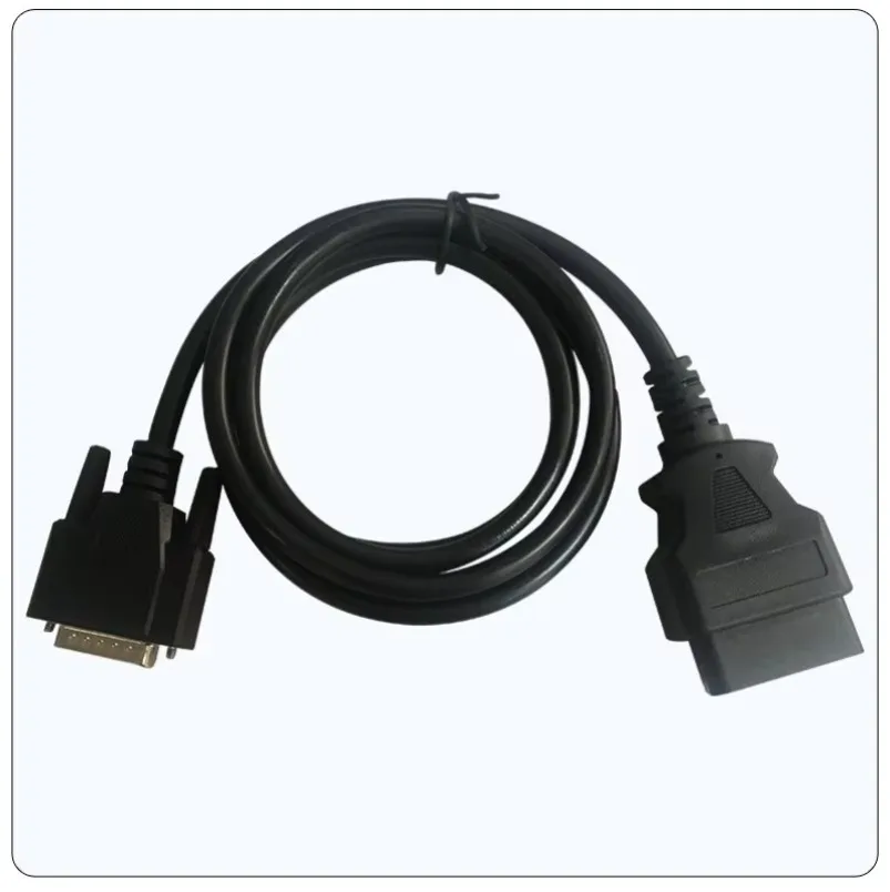 2027    OBD2 Male To DB15P Male Extension Cable, 16C Circular Cable, OD7.0 Automotive Fault Diagnosis Connection Line