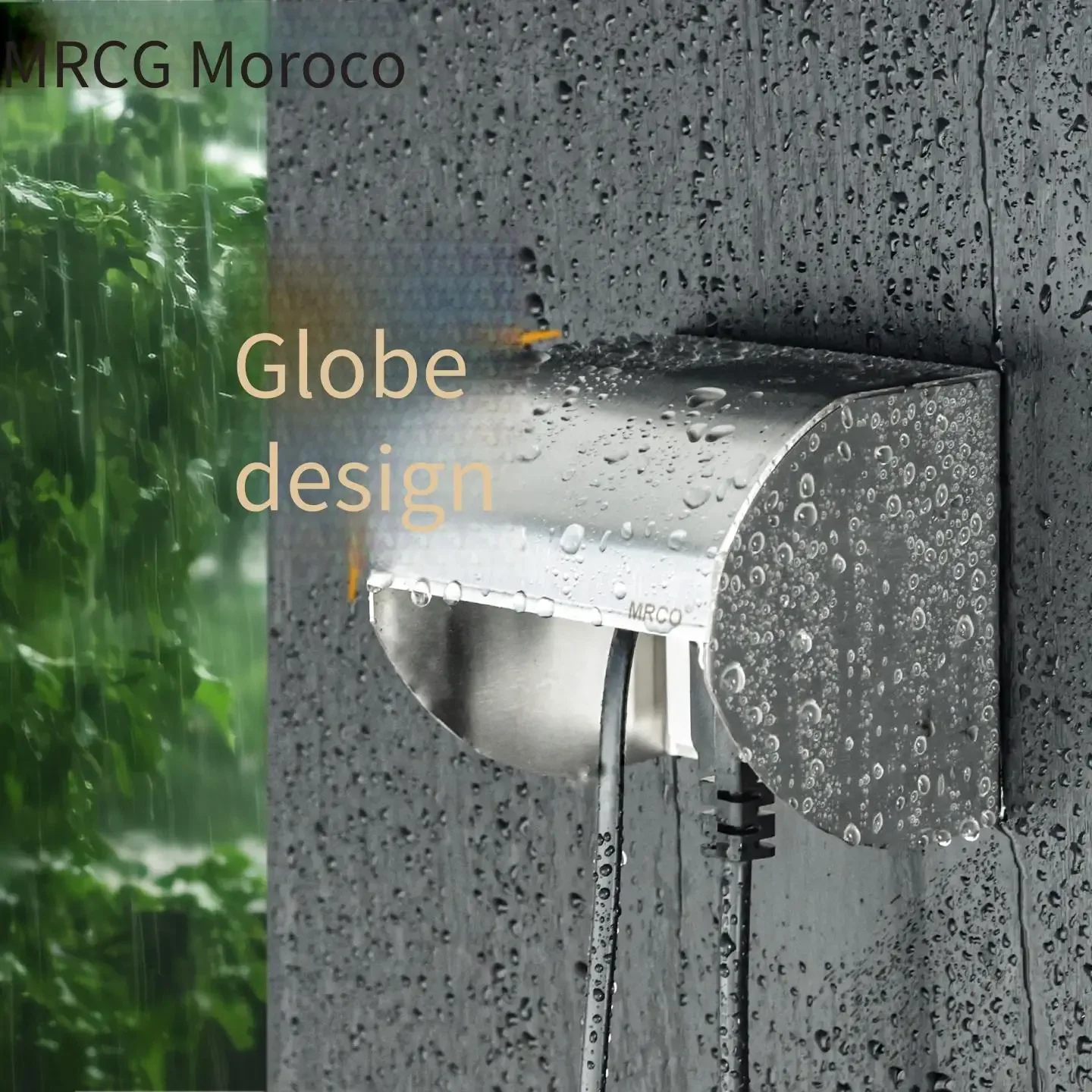 Outdoor Charging Pile with 86 Switch Socket Stainless Steel Rain Cover Fire And Sun Protection Dismantling Design for Safety