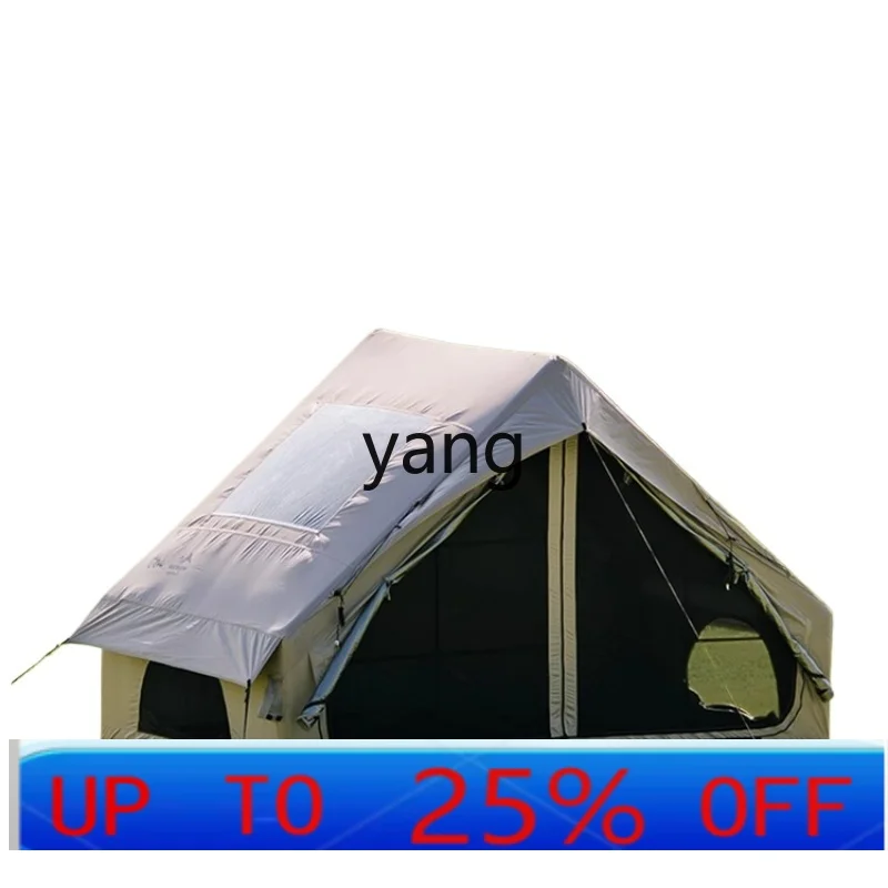 lmm vinyl automatic inflatable tent overnight rain protection sun protection thickened camping equipment full set