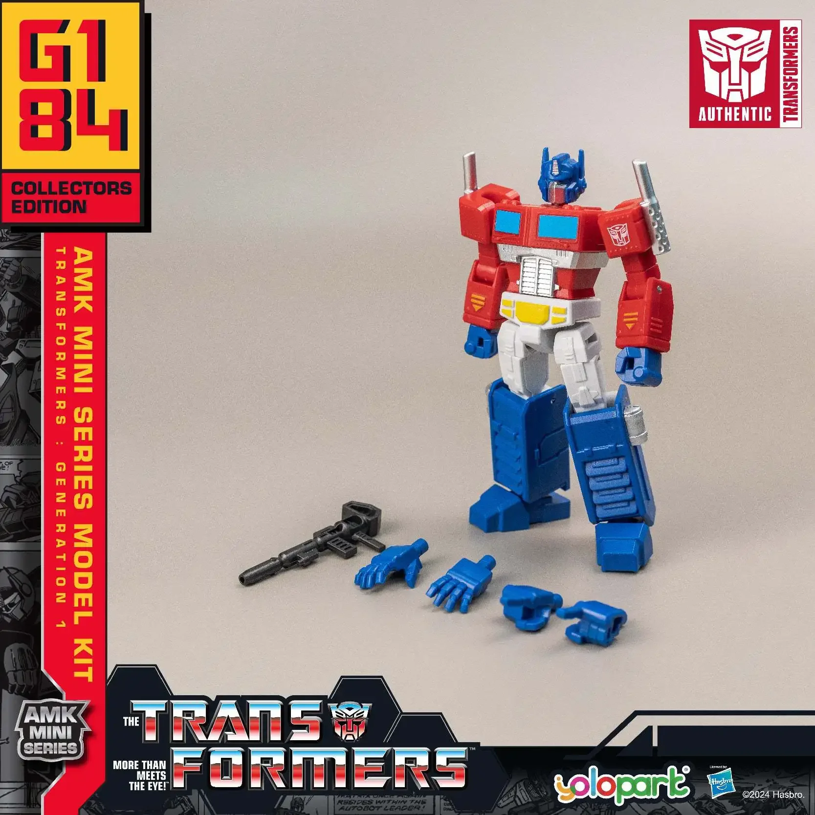 En Stock Hasbro AMK MINI SEPRIES modelo KIT G1 juguetes de transformación OP montaje a pequeña escala Robot modelo figuras de acción pasatiempos