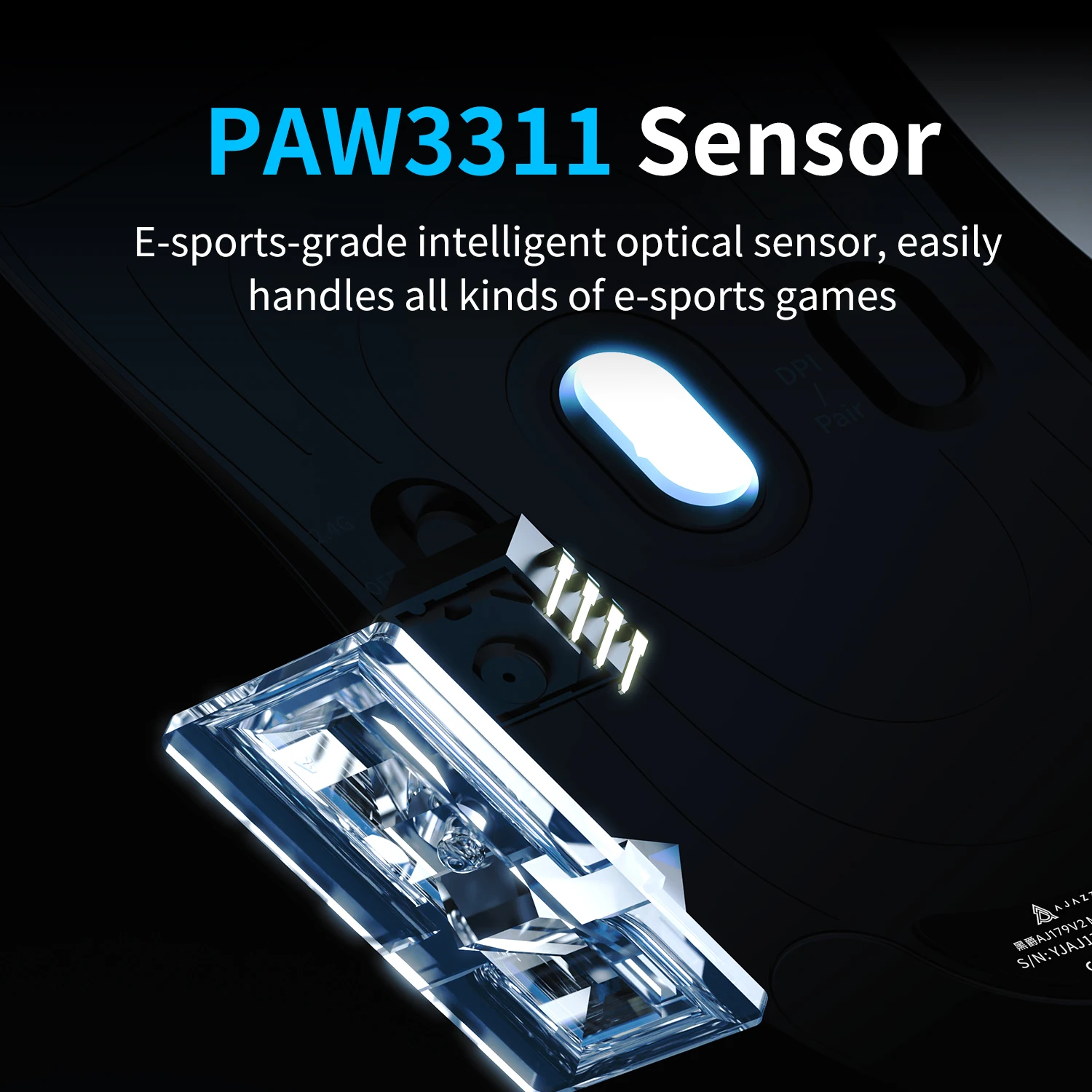 AJAZZ AJ179 V2 MAX ماوس ألعاب لاسلكي PAW3311 ثلاثي الوضع سلكي ماوس بلوتوث ألعاب مريح خفيف الوزن ملحقات الكمبيوتر