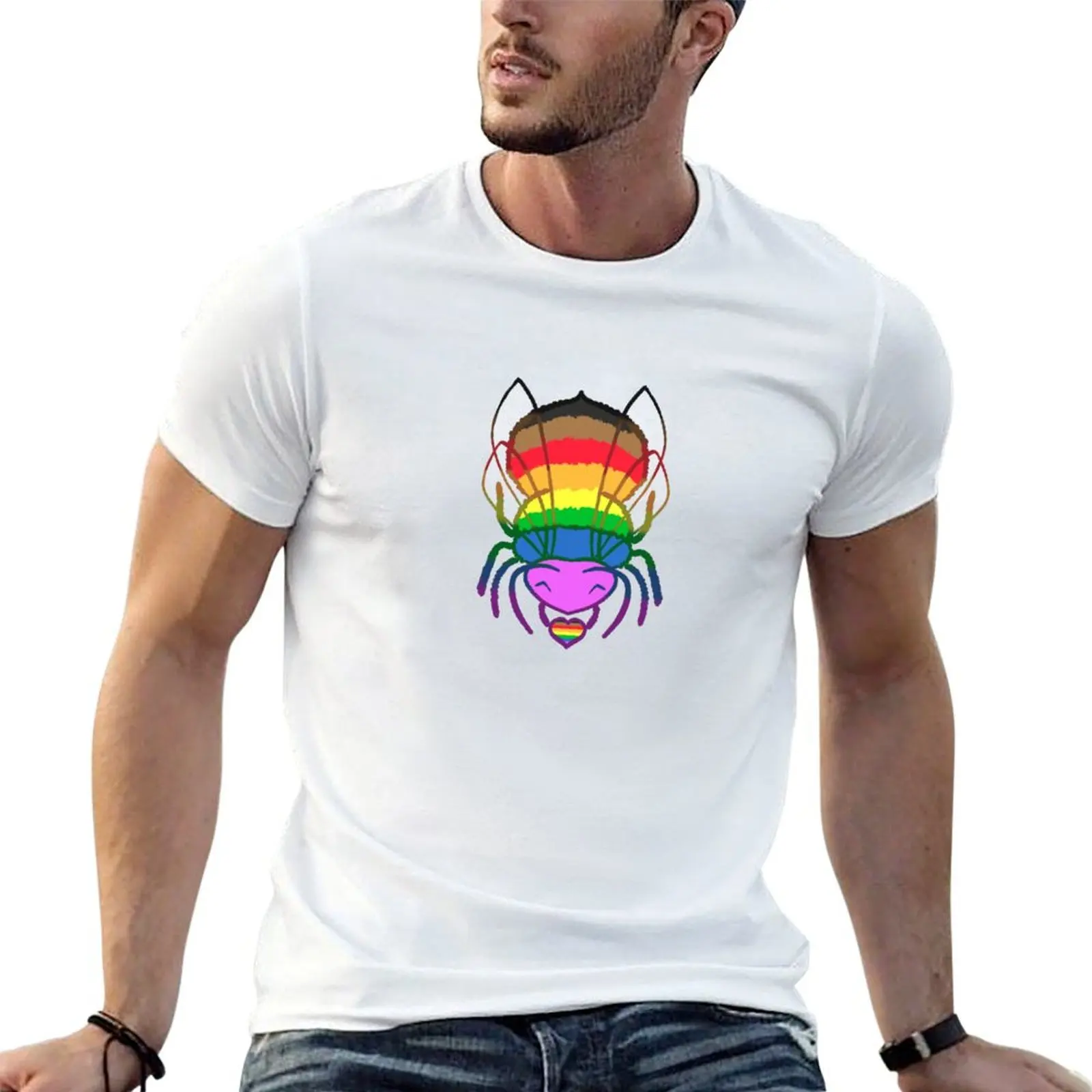

T-Shirt shirts graphic Pride mens shirts man Inclusive t Bee t cotton