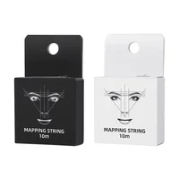 10M/20M Black and White Pre-Inked Microblading String for Brow Mapping - Measuring Tool for Marking Symmetrical Eyebrows 5