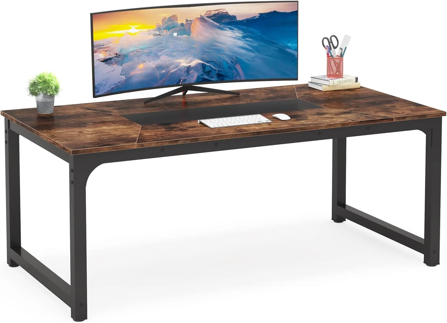 

Modern computer desk, 70.8 x 35.4 inch large executive desk