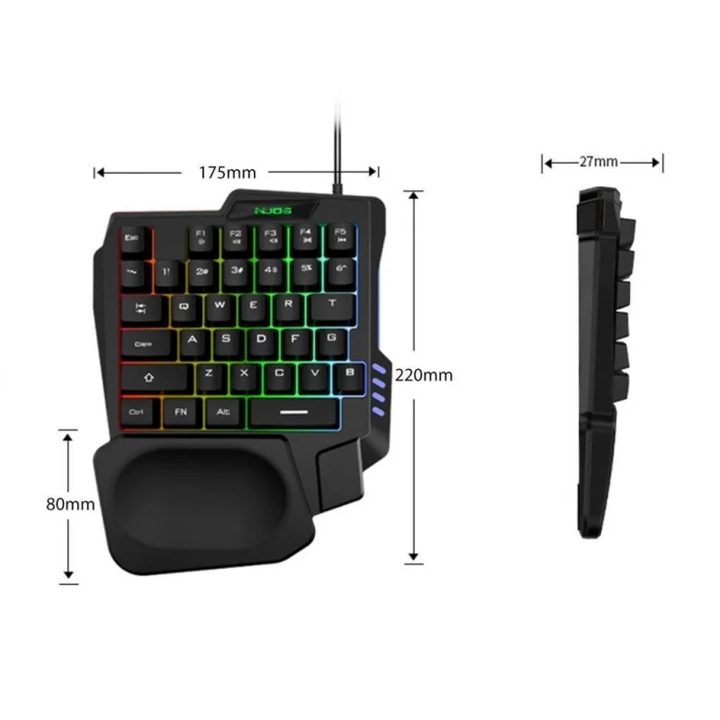 Z Gaming Keypad Gaming Keyboard RGB 35-key Small -handed Wired Portable
