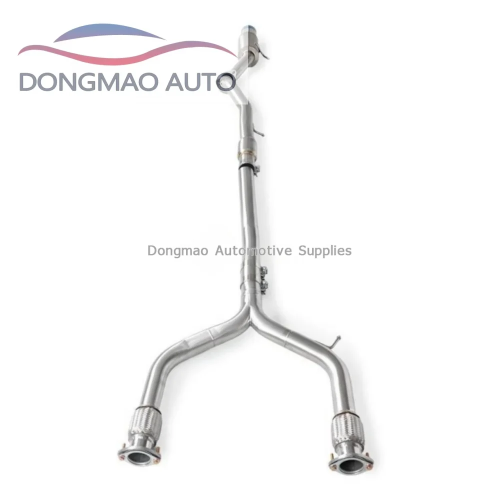 Suitable for G37 two door coupe 3.7 large caliber pointed front Y-shaped high-performance heat shield middle pipe exhaust pipe