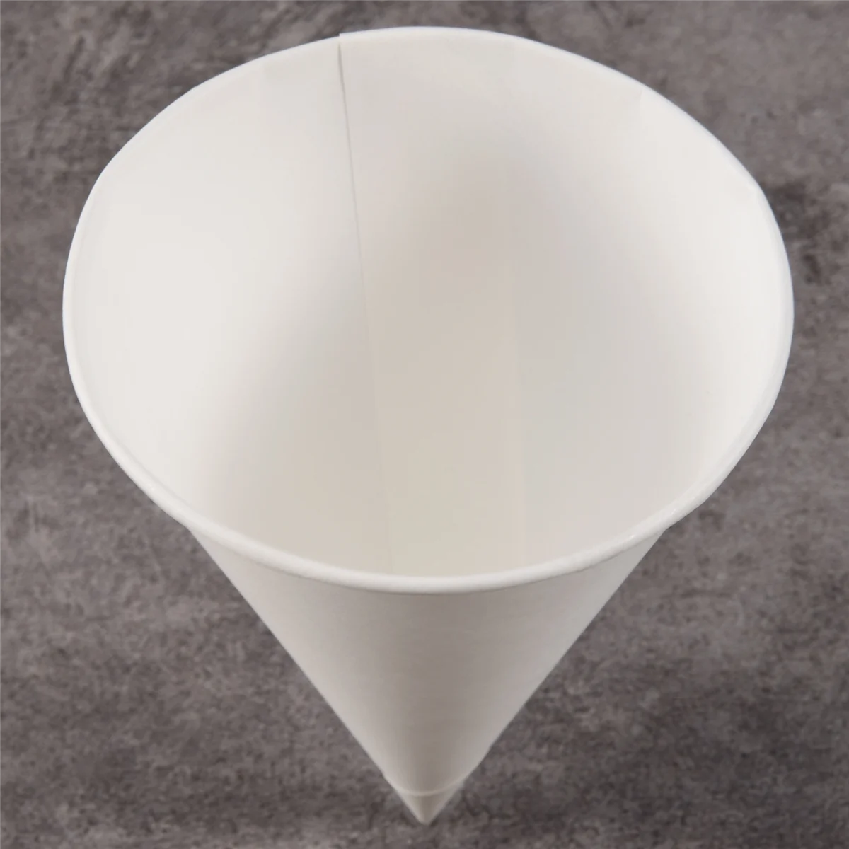 SLQZT White Paper Cone Cups, Snow Cone Cups,Coated Leakproof Cone Paper Cups for , Shaved Ice, Water 200Pcs