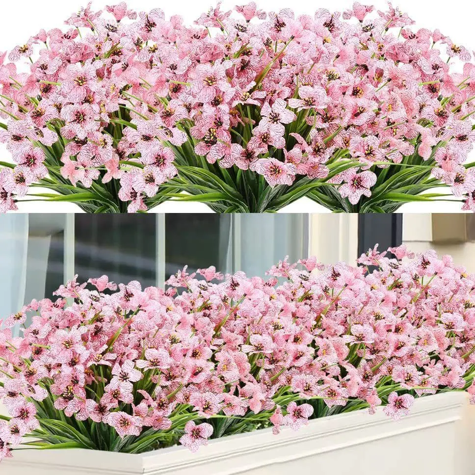 

ArtificialFlower Plant violet Grass Hotsale Wedding bridalbouquet Home Vase Outdoor Garden arch bonsai Christmas Diy gift Decora