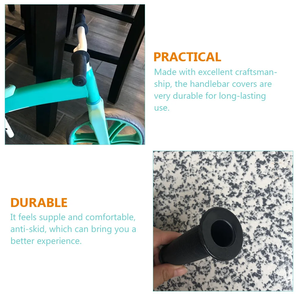

2Pcs Anti-Slip Shockproof Handlebar Grips Premium Rubber Bike Handle Covers Sweat Absorbent Ergonomic Design for Mountain