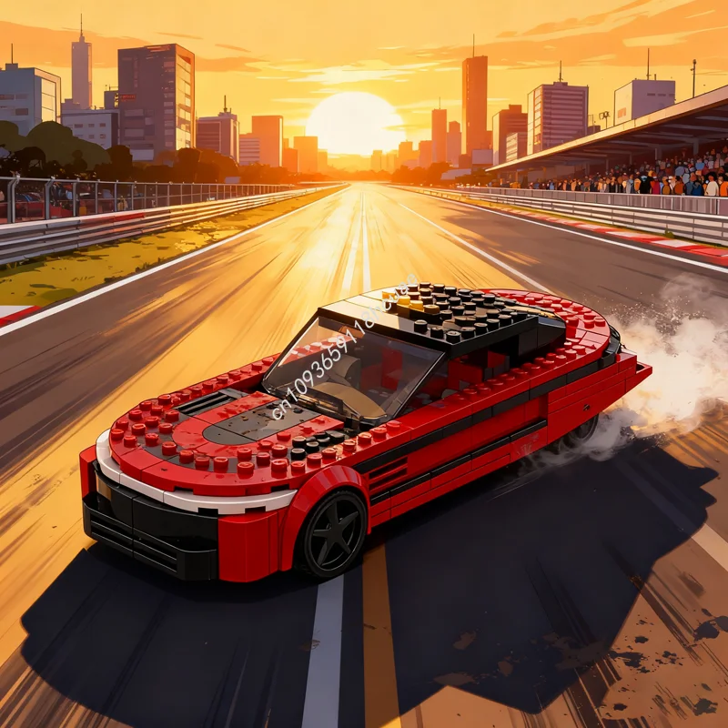 

251 шт. MOC Concept Car DSX City Champions Модель Строительные блоки Строительная игрушка Сборка Творческие детские рождественские подарки на день рождения